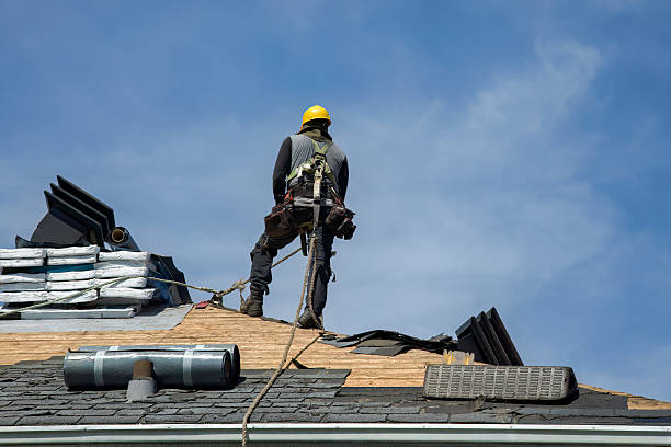 Professional Flat Roof Repair technician working in Kensington, NY